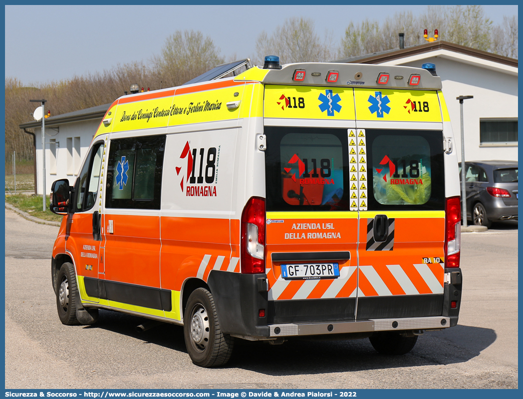 RA 10
118 Romagna Soccorso
Ambito Territoriale di Ravenna
Fiat Ducato III serie restyling
Allestitore Safety Car S.r.l.
Parole chiave: 118;Romagna;Ravenna;Soccorso;Ambulanza;Autoambulanza;Fiat;Ducato;X290;X 290;Orion;Safety Car