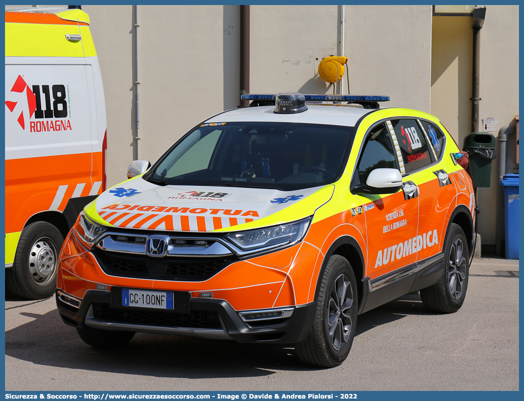 RA 50
118 Romagna Soccorso
Ambito Territoriale di Ravenna
Honda CR-V V serie
Allestitore Safety Car S.r.l.
Parole chiave: 118;Romagna;Ravenna;Soccorso;Automedica;Automedicalizzata;Auto Medica;Auto Medicalizzata;Honda;CR-V;CRV;Safety Car;Orion