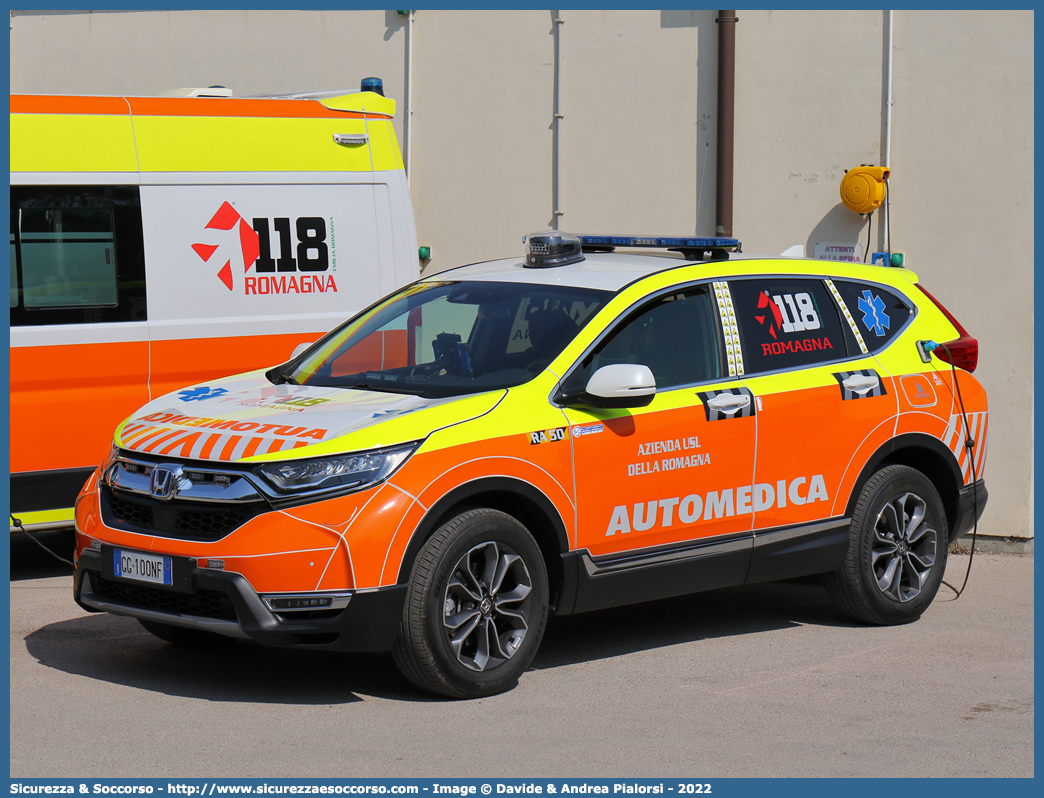 RA 50
118 Romagna Soccorso
Ambito Territoriale di Ravenna
Honda CR-V V serie
Allestitore Safety Car S.r.l.
Parole chiave: 118;Romagna;Ravenna;Soccorso;Automedica;Automedicalizzata;Auto Medica;Auto Medicalizzata;Honda;CR-V;CRV;Safety Car;Orion