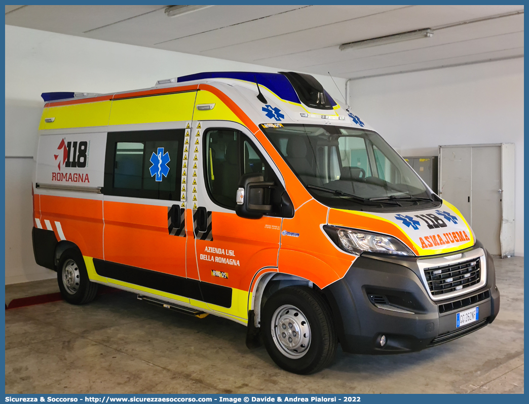 RMG 05
118 Romagna Soccorso
Peugeot Boxer III serie restyling
Allestitore Safety Car S.r.l.
Parole chiave: 118;Romagna;Soccorso;Ambulanza;Autoambulanza;Peugeot;Boxer;Safety Car;Orion