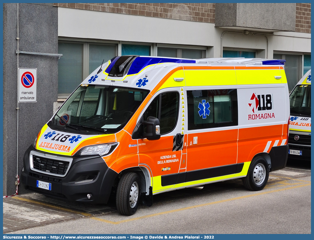 RMG 09
118 Romagna Soccorso
Peugeot Boxer III serie restyling
Allestitore Safety Car S.r.l.
Parole chiave: 118;Romagna;Soccorso;Ambulanza;Autoambulanza;Peugeot;Boxer;Safety Car;Orion