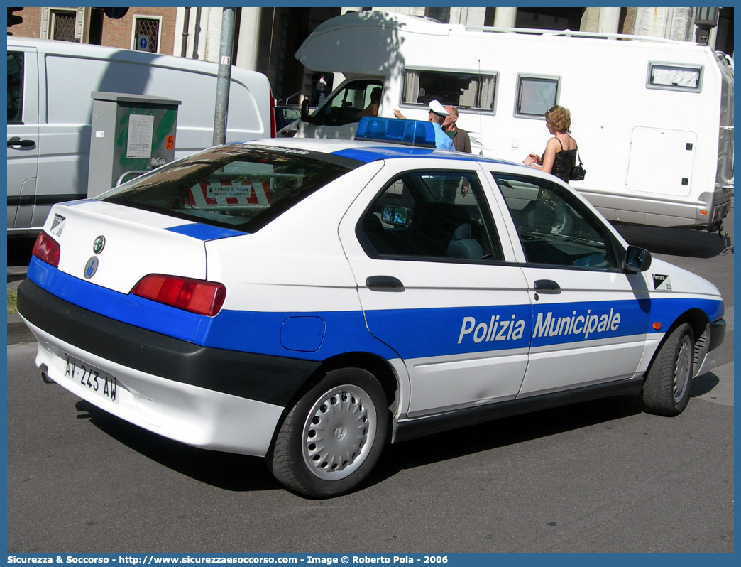 -
Polizia Municipale
Comune di Ferrara
Alfa Romeo 146
Parole chiave: Polizia;Municipale;Locale;Ferrara;Alfa Romeo;146