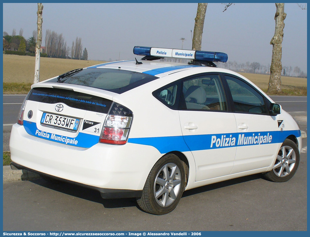 -
Polizia Municipale
Comune di Ferrara
Toyota Prius II serie
Allestitore Ciabilli S.r.l.
Parole chiave: Polizia;Municipale;Locale;Ferrara;Toyota;Prius;Ciabilli