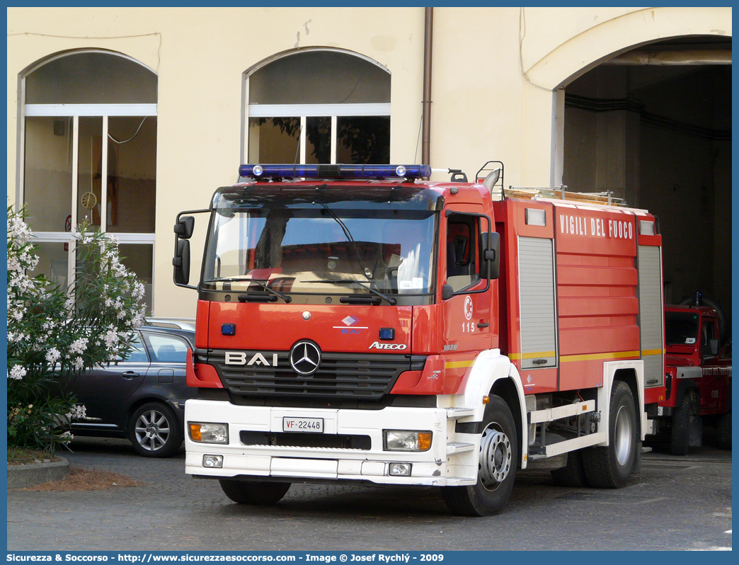 VF 22448
Corpo Nazionale Vigili del Fuoco
Mercedes Benz Atego 1828 I serie restyling
Allestitore BAI S.r.l.
Parole chiave: Corpo;Nazionale;Vigili del Fuoco;Vigili;Fuoco;ABP;A.B.P.;AutoBottePompa;AutoBotte;Mercedes Benz;Atego;1828;BAI;B.A.I.;22448