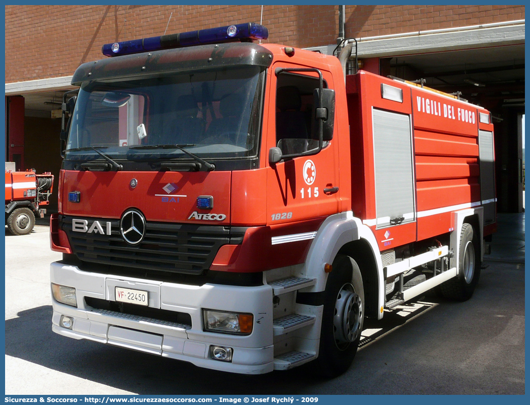 VF 22450
Corpo Nazionale Vigili del Fuoco
Mercedes Benz Atego 1828 I serie restyling
Allestitore BAI S.r.l.
Parole chiave: Corpo;Nazionale;Vigili del Fuoco;Vigili;Fuoco;ABP;A.B.P.;AutoBottePompa;AutoBotte;Mercedes Benz;Atego;1828;BAI;B.A.I.;22450