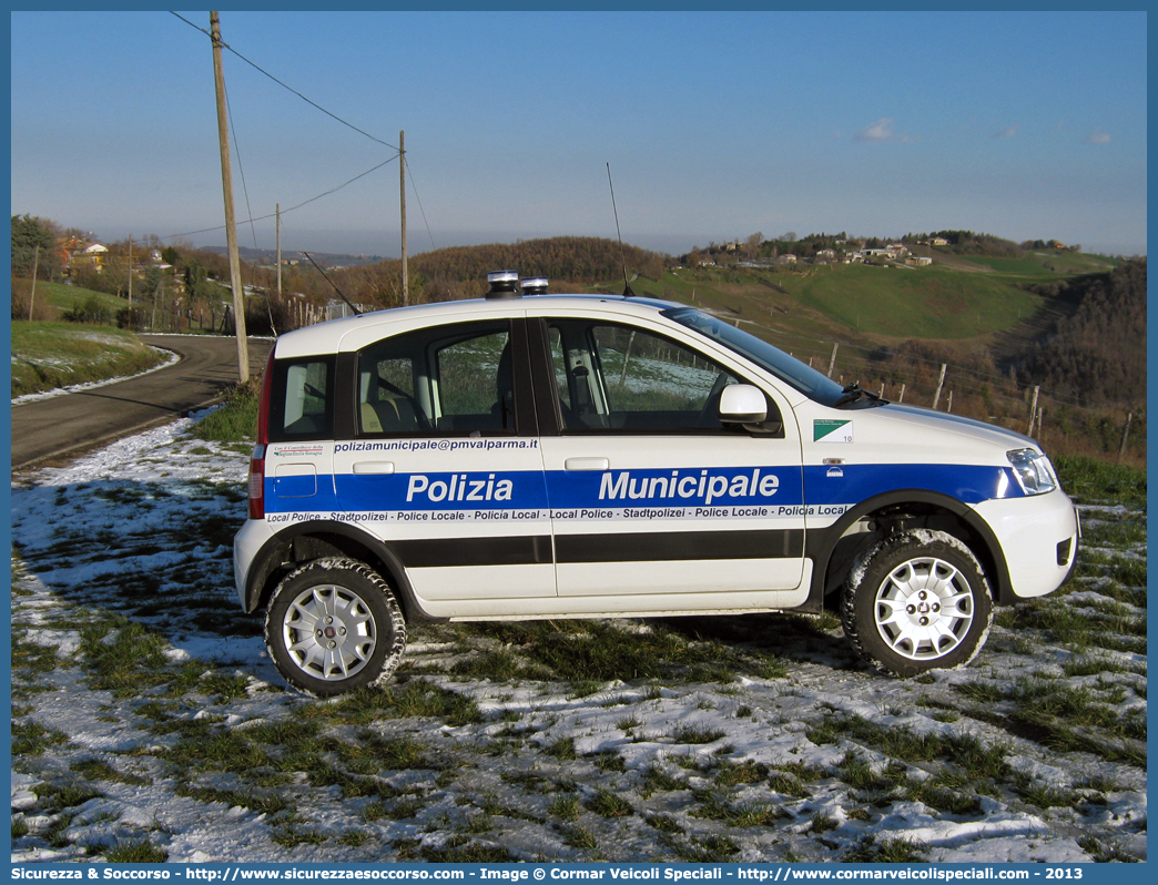 -
Polizia Municipale
Unione Montana Appennino Parma Est
Fiat Nuova Panda 4x4 I serie
Allestitore Cormar S.a.s.
Parole chiave: Polizia;Locale;Municipale;Parma Est;Langhirano;Lesignano de Bagni;Monchio delle Corti;Neviano degli Arduini;Palanzano;Tizzano Val Parma;Fiat;Nuova Panda;4x4;4 x 4;Cormar