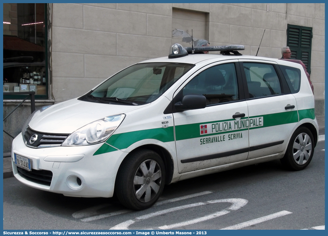 Polizia Locale YA314AD
Polizia Municipale
Comune di Serravalle Scrivia
Nissan Note I serie restyling
Allestitore Projet Service S.r.l.
Parole chiave: Polizia;Locale;Municipale;Serravalle Scrivia;Nissan;Note;Projet Service;YA314AD;YA 314 AD