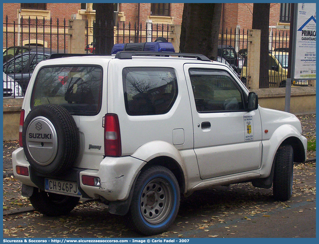 -
Provincia di Parma
Servizio Viabilità
Suzuki Jimny
Parole chiave: Provincia;Parma;Servizio;Viabilità;Viabilita;Suzuki;Jimny