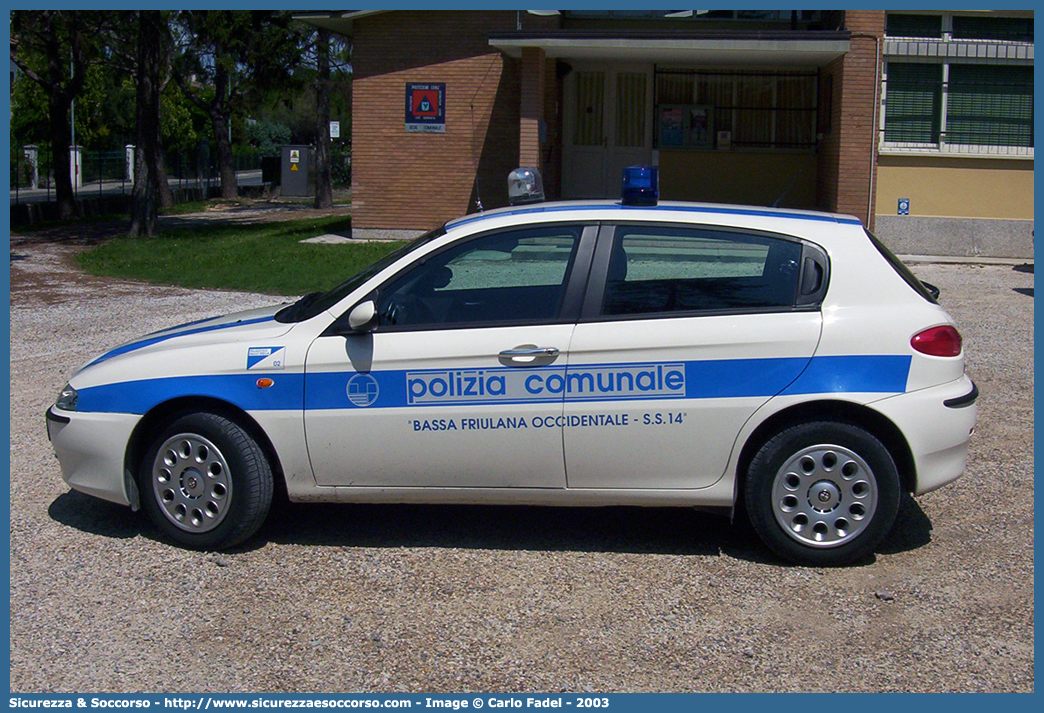 -
Polizia Comunale
Servizio Associato
Bassa Friulana Occidentale S.S.14
Alfa Romeo 147 I serie
Parole chiave: Polizia;Locale;Comunale;Municipale;Servizio;Associato;Bassa;Friulana;Occidentale;Alfa;Romeo;147