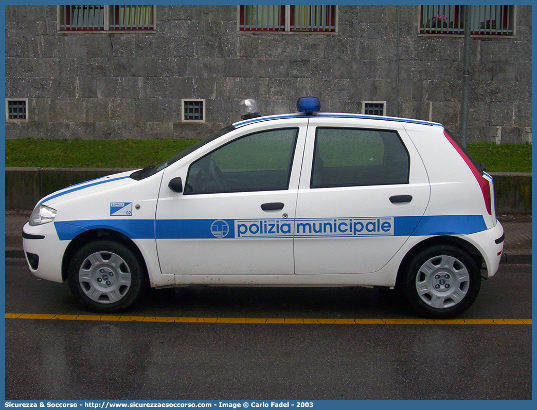 -
Polizia Comunale
Comune di Zoppola
Fiat Punto III serie
Parole chiave: Polizia;Locale;Comunale;Municipale;Zoppola;Fiat;Punto