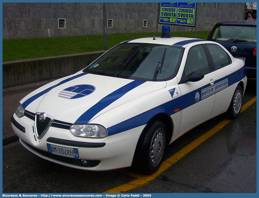 -
Polizia Comunale
Comune di Sacile
Alfa Romeo 156 I serie
Parole chiave: Polizia;Locale;Comunale;Municipale;Sacile;Alfa;Romeo;156