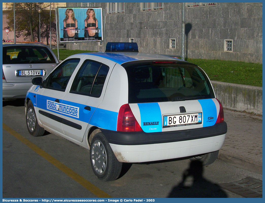 -
Polizia Municipale
Comune di Spilimbergo
Renault Clio II serie
Parole chiave: Polizia;Locale;Comunale;Municipale;Spilimbergo;Renault;Clio