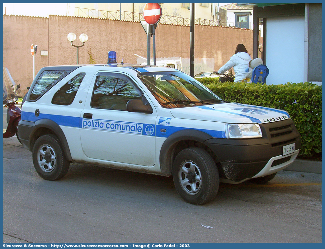 -
Polizia Comunale
Comune di Caneva
Fiat Punto I serie
Parole chiave: PL;P.L.;PM;P.M.;Polizia;Locale;Comunale;Municipale;Caneva;Land;Rover;Freelander