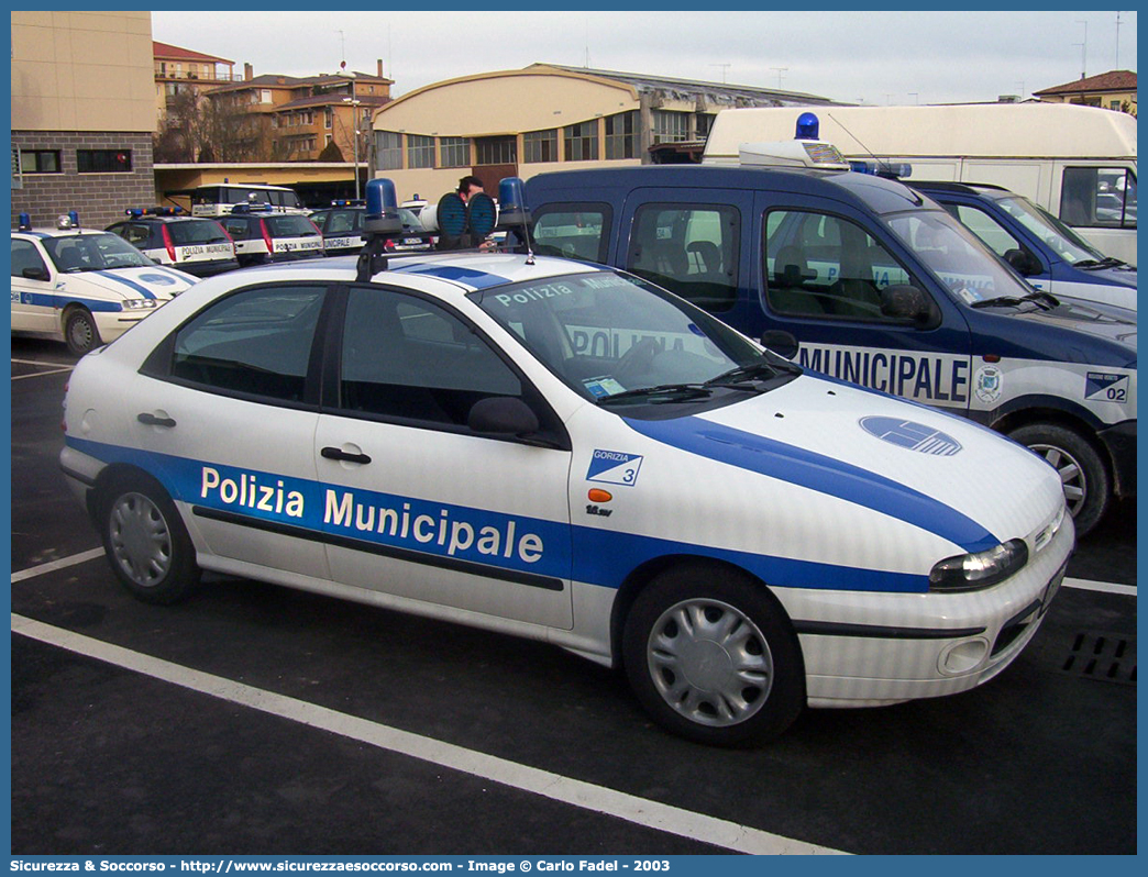 -
Polizia Comunale
Comune di Gorizia
Fiat Brava
Parole chiave: PL;P.L.;PM;P.M.;Polizia;Locale;Municipale;Comunale;Gorizia;Fiat;Brava