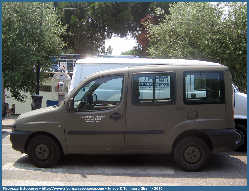 -
Aeronautica Militare Italiana
Fiat Doblò I serie
1° Reparto Tecnico Comunicazioni
Gruppo Manutenzione
Aeroporto Linate
Parole chiave: AMI;A.M.I.;Aeronautica;Militare;Italiana;Fiat;Doblò;1;Reparto;Tecnico;Comunicazioni;Manutenzione;Linate