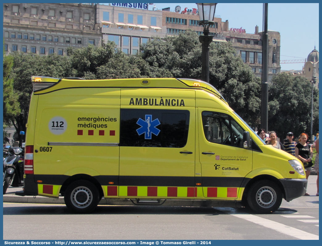 0607
Reino de España
Departament de Salut Generalitat de Catalunya
Mercedes Benz Sprinter II generation
Parole chiave: Regno di Spagna;Spagna;Espana;España;Reino de España;Departament;Salut;Generalitat;Catalunya;Mercedes;Benz;Sprinter