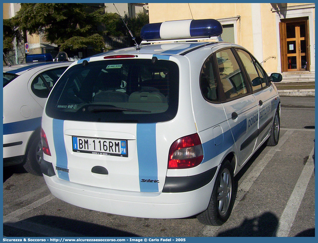 -
Polizia Locale
Comune di Pordenone
Renault Scenic I serie
Parole chiave: PL;P.L.;PM;P.M.;Polizia;Locale;Municipale;Pordenone;Renault;Scenic