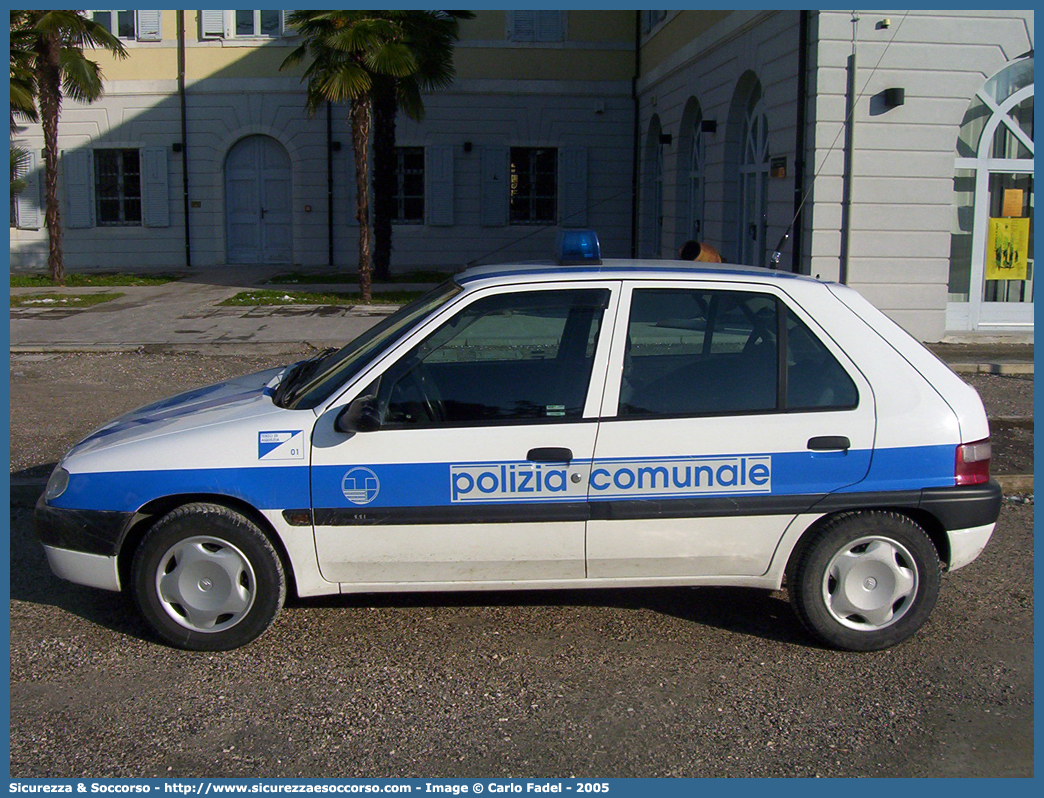 -
Polizia Comunale
Comune di Terzo di Aquileia
Citroen Saxo II serie
Parole chiave: Polizia;Locale;Comunale;Municipale;Terzo;Aquileia;Citroen;Saxo