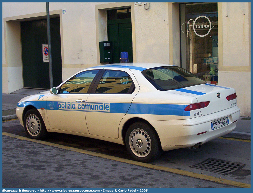 -
Polizia Comunale
Comune di Grado
Alfa Romeo 156 I serie
Parole chiave: Polizia;Locale;Comunale;Municipale;Grado;Alfa;Romeo;156