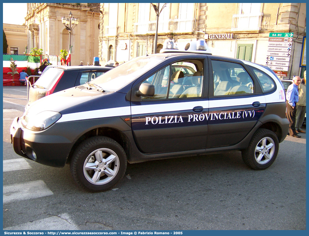 -
Polizia Provinciale
Provincia di Vibo Valentia
Renault Scenic RX4
Parole chiave: Polizia;Locale;Provinciale;Vibo Valentia;Renault;Scenic;RX4