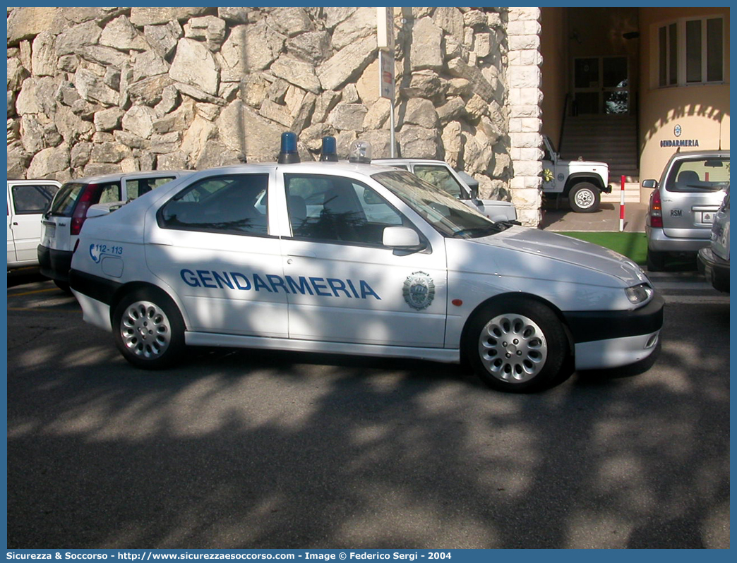 Polizia 101
Repubblica di San Marino
Gendarmeria
Alfa Romeo 146 I serie
Parole chiave: Repubblica;San Marino;RSM;R.S.M.;Gendarmeria;Alfa Romeo;146