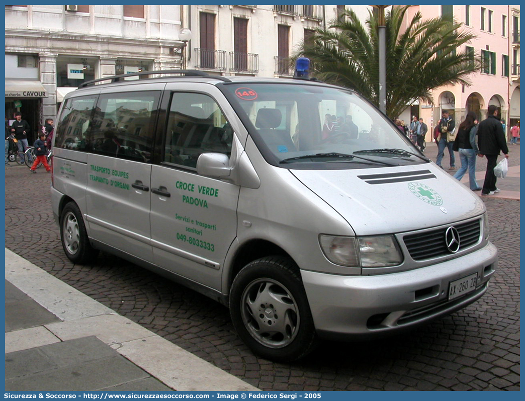 145
Pia Opera Croce Verde Padova
Mercedes Benz Classe V I serie restyling
Parole chiave: Pia;Opera;Croce;Verde;Padova;Mercedes;Benz;Vito;Trasporto;Organi;Equipe;Espianti