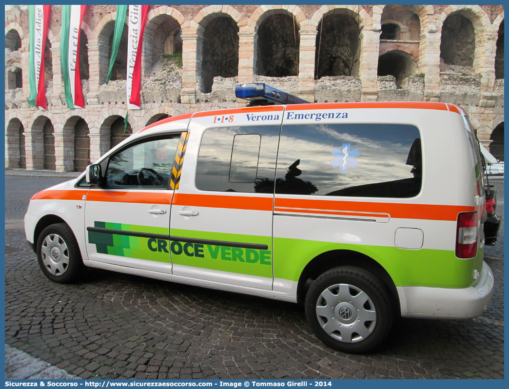 15
Croce Verde Verona
Volkswagen Caddy III serie
Allestitore Ambitalia S.p.A.
Parole chiave: Croce Verde;CV;C.V.;Verona;Pubblica;Assistenza;Automedica;Volkswagen;Caddy;Ambitalia;15