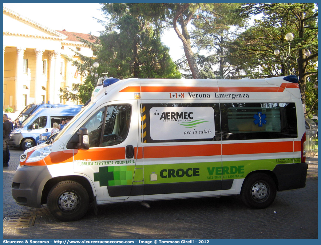 16
Croce Verde Verona
Fiat Ducato III serie
Allestitore Bollanti S.r.l.
Sezione di Legnago
Parole chiave: Croce;Verde;CV;C.V.;Verona;Pubblica;Assistenza;Ambulanza;Fiat;Ducato X250;Bollanti;16;Legnago