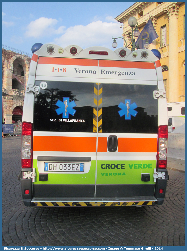 42
Croce Verde Verona
Fiat Ducato III serie
Allestitore Bollanti S.r.l.
Sezione di Villafranca
Parole chiave: Croce Verde;CV;C.V.;Verona;Pubblica;Assistenza;Ambulanza;Fiat;Ducato X250;Bollanti;42;Villafranca