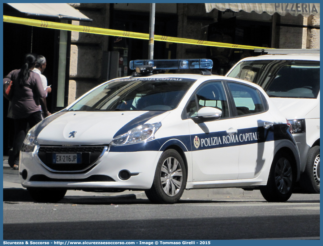 -
Polizia di Roma Capitale
Peugeot 208 I serie
Parole chiave: P.L.;P.M.;PL;PM;Polizia;Locale;Municipale;Roma;Capitale;Peugeot;208