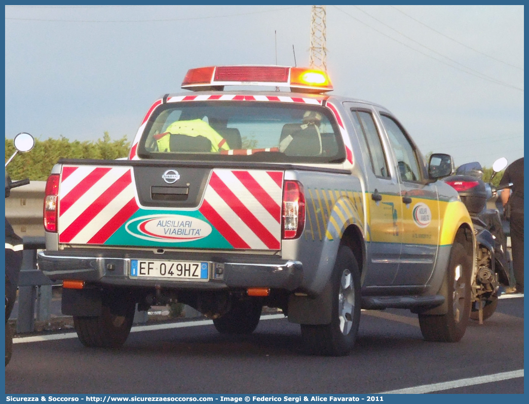 -
Autostrada Bs/Vr/Vi/Pd S.p.A.
Ausiliari Viabilità
Nissan Navara II serie
Parole chiave: Bs;Vr;Vi;Pd;Serenissima;Ausiliari;Viabilità;Autostrada;Autostrade;Nissan;Navara