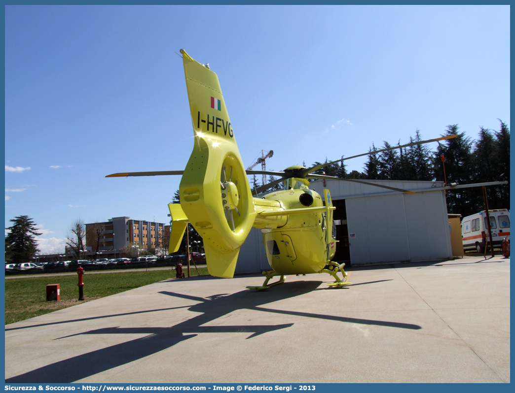 I-HFVG
118 Regione Friuli Venezia Giulia
Eurocopter EC135T2
Base di Udine
Parole chiave: 118;Friuli Venezia Giulia;Udine;Eurocopter;EC135;EC135T2;I-HFVG;Elicottero;Elisoccorso