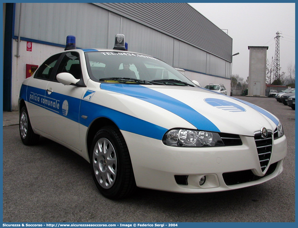 -
Polizia Comunale
Comune di Fontanafredda
Alfa Romeo 156 II serie
Parole chiave: Polizia;Locale;Comunale;Municipale;Comunale;Alfa;Romeo;156