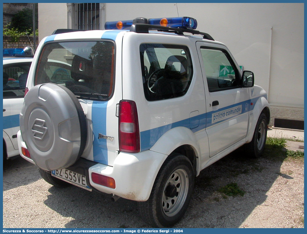 -
Polizia Comunale
Comune di Cordenons
Suzuky Jimny
Parole chiave: Polizia;Locale;Comunale;Municipale;Cordenons;Suzuky;Jimny