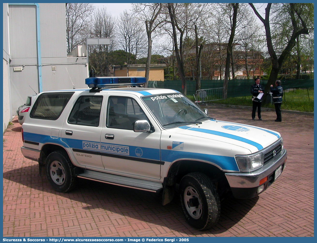 -
Polizia Municipale
Comune di Lignano Sabbiadoro
Toyota 4Runner II serie
Parole chiave: Polizia;Locale;Comunale;Municipale;Lignano;Sabbiadoro;Toyota;4Runner