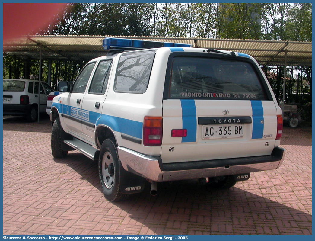 -
Polizia Municipale
Comune di Lignano Sabbiadoro
Toyota 4Runner II serie
Parole chiave: Polizia;Locale;Comunale;Municipale;Lignano;Sabbiadoro;Toyota;4Runner