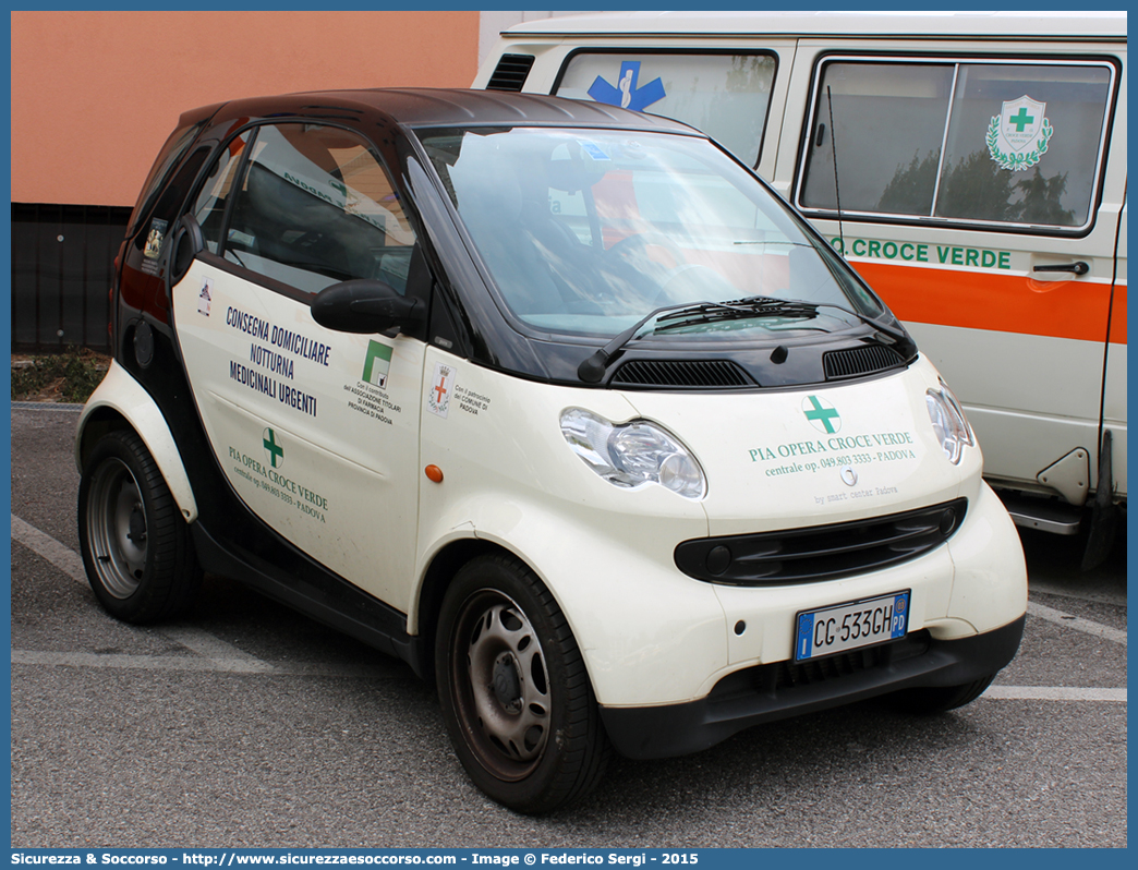 -
Pia Opera Croce Verde Padova
Smart ForTwo I serie restyling
Consegna Domiciliare Notturna Medicinali Urgenti
Parole chiave: Pia;Opera;Croce;Verde;Padova;Ambulanza;Smart;Fortwo