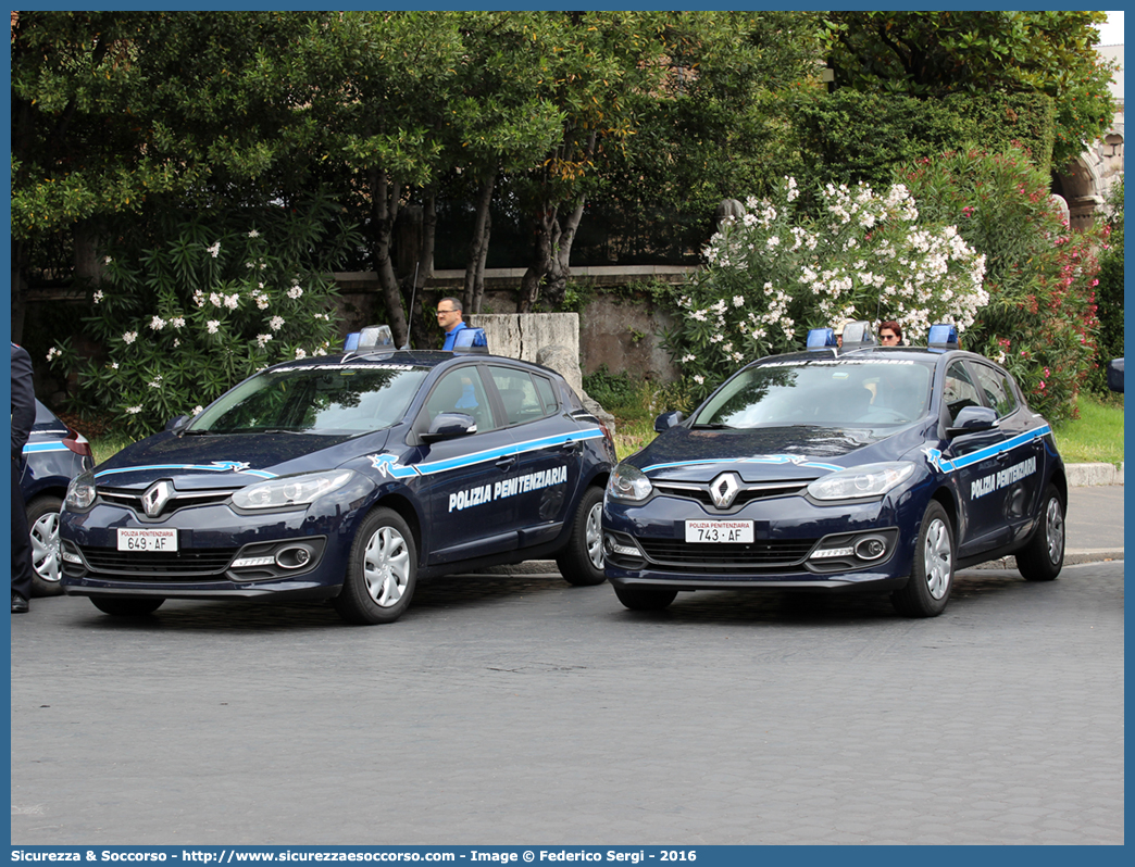 Polizia Penitenziaria 649AF e 743AF
Polizia Penitenziaria
Nucleo Traduzioni e Piantonamenti
Renault Megane V serie
Parole chiave: Polizia;Penitenziaria;Agenti;di;Custodia;Nucleo;Traduzioni;e;Piantonamenti;Renault;Megane