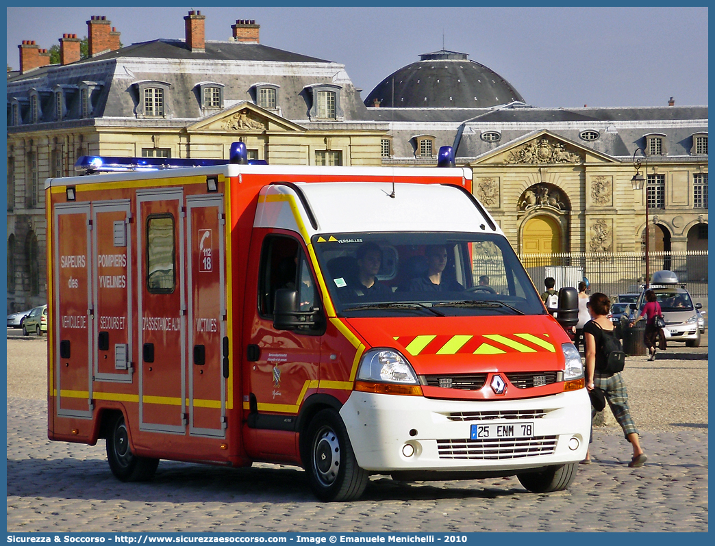 VSAV -
République Française
Versailles
Véhicule de Secours et d'Assistance aux Victimes
Renault Master III generation
Parole chiave: République;Française;SDIS;S.D.I.S.;Service;Départemental;Incendie;Secours;78;Versailles;VSAV;Véhicule;Secours;Assistance;Victimes;Renault;Master