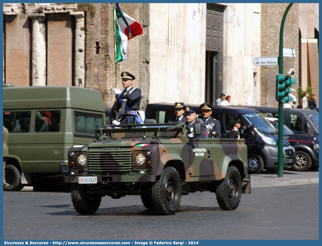 AM AI247
Aeronautica Militare Italiana
Land Rover Defender 90
Parole chiave: A.M.I.;AMI;Aeronautica;Militare;Italiana;Land Rover;Defender;90