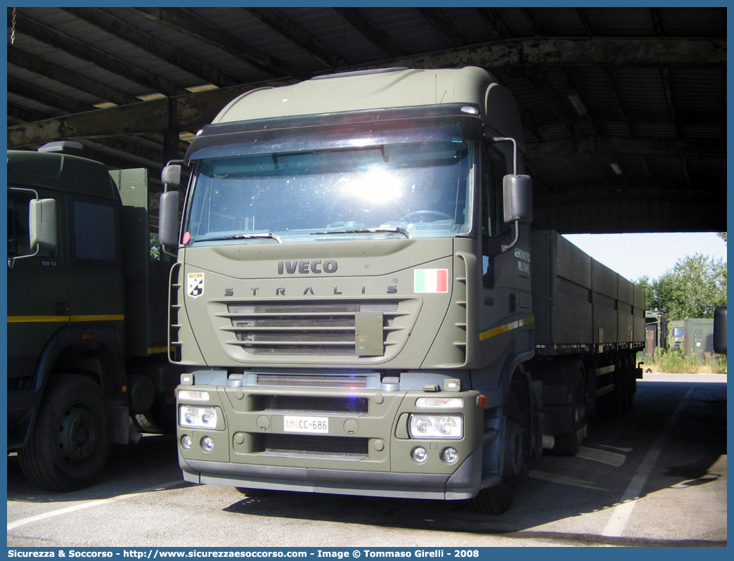 AM CC686
Aeronautica Militare Italiana
Iveco Stralis AS440S48 I serie
Parole chiave: AMI;A.M.I.;Aeronautica;Militare;Italiana;Iveco;Stralis;AS440S48;CC686