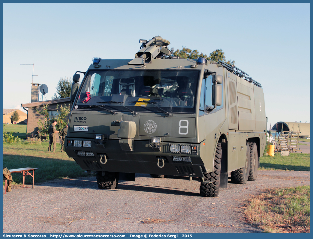 AM CC737
Aeronautica Militare Italiana
Servizio Antincendio
Iveco Magirus Dragon X6 TA
Parole chiave: AMI;A.M.I.;Aeronautica;Militare;Italiana;Servizio;Antincendio;Iveco;Magirus;Dragon;x6;TA