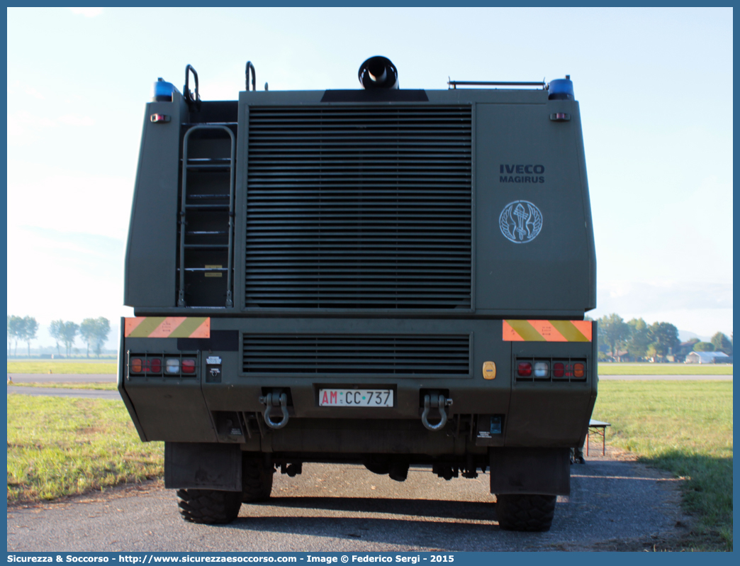 AM CC737
Aeronautica Militare Italiana
Servizio Antincendio
Iveco Magirus Dragon X6 TA
Parole chiave: AMI;A.M.I.;Aeronautica;Militare;Italiana;Servizio;Antincendio;Iveco;Magirus;Dragon;x6;TA