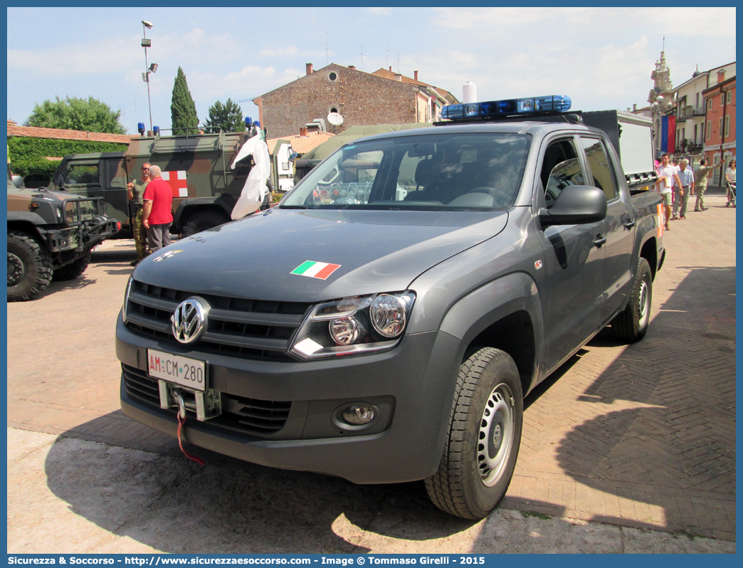 AM CM280
Aeronautica Militare Italiana
Servizio Antincendio
Volkswagen Amarok
Allestitore Aris S.p.A.
(II variante)
Parole chiave: AMI;A.M.I.;Aeronautica;Militare;Italiana;Volkswagen;Amarok;Aris;Servizio;Antincendio