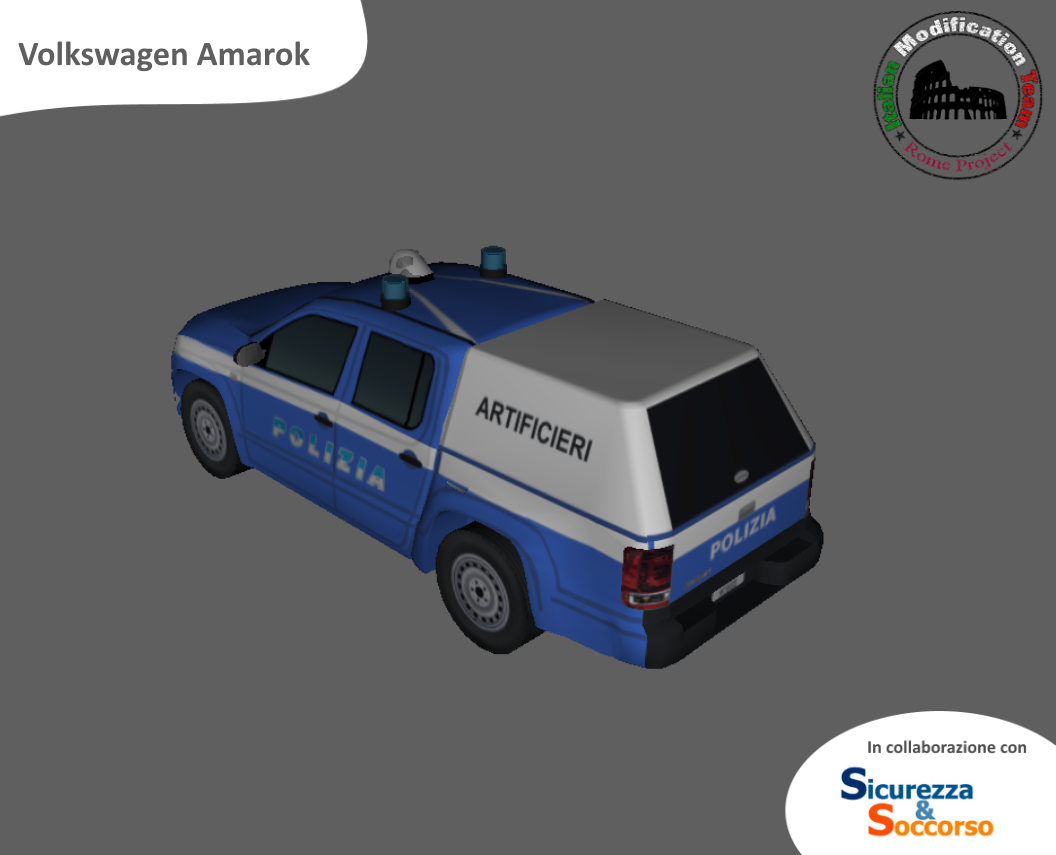 Polizia di Stato
Volkswagen Amarok
Artificieri Antisabotaggio
