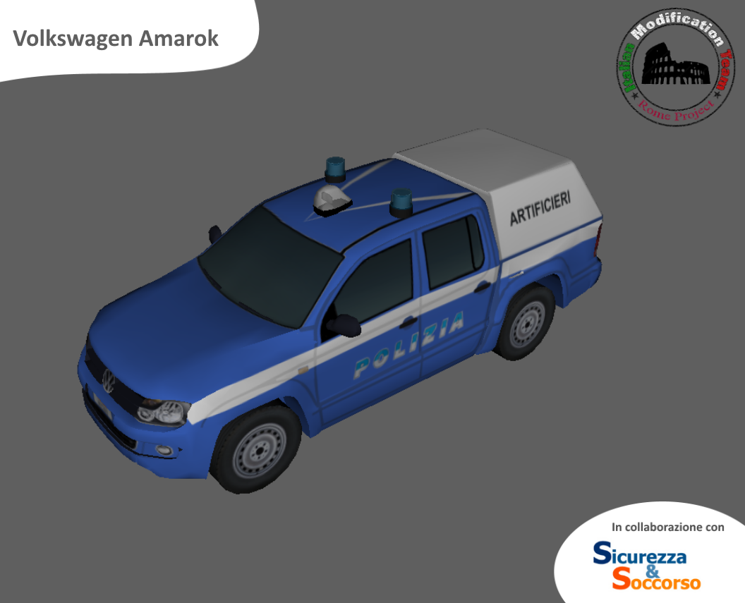 Polizia di Stato
Volkswagen Amarok
Artificieri Antisabotaggio
