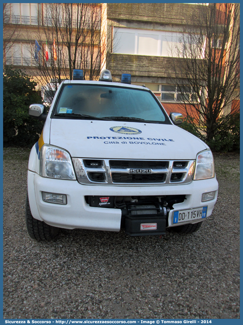 -
Protezione Civile
Comune di Bovolone
Isuzu D-Max I serie
Parole chiave: PC;P.C.;Protezione Civile;Bovolone;Isuzu;D-Max;DMax