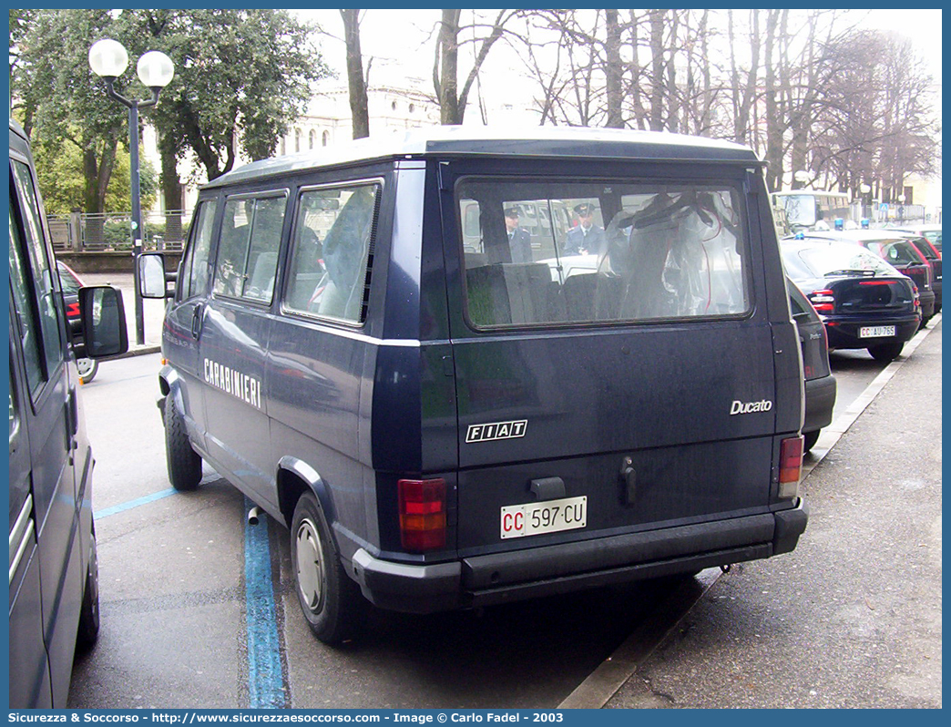 CC 597CU
Arma dei Carabinieri
Fiat Ducato I serie restyling
Parole chiave: CC;C.C.;dei;Arma;Carabinieri;Bus;Minibus;Fiat;Ducato;597CU