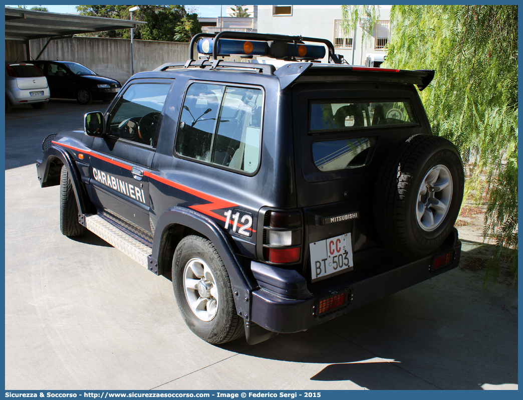 CC BT503
Arma dei Carabinieri
Mitsubishi Pajero V20 SWB Blindato
Allestitore Repetti S.r.l.
Parole chiave: CC;C.C.;Arma;dei;Carabinieri;Mitsubishi;Pajero;V20;SWB;Repetti