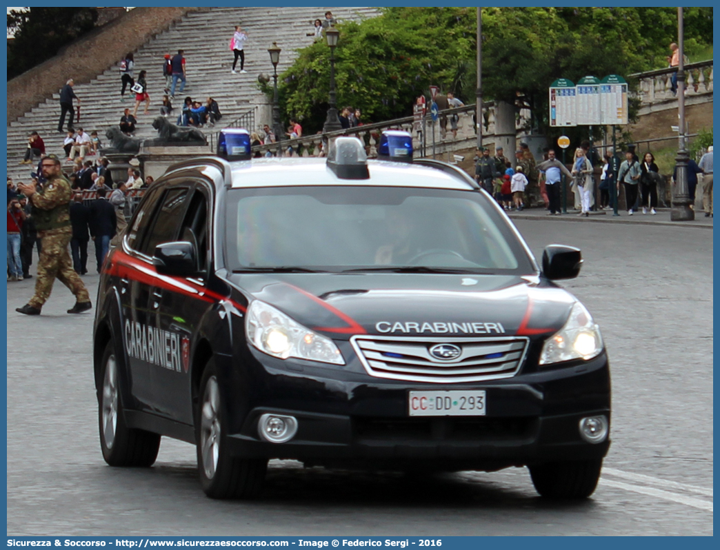 CC DD293
Arma dei Carabinieri
Aliquota di Primo Intervento
Subaru Outback IV serie
Parole chiave: CC;C.C.;Arma;dei;Carabinieri;Nucleo;Radiomobile;Subaru;Outback;API;A.P.I.;Aliquota;Primo;Intervento